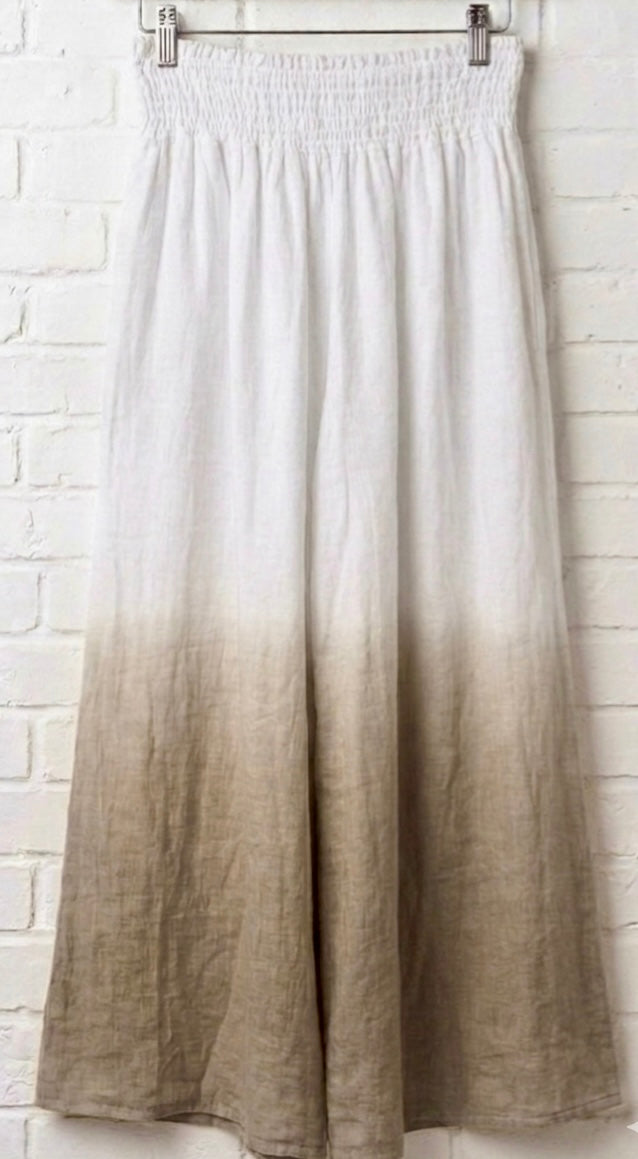 Pantalón de lino degradado +1 color