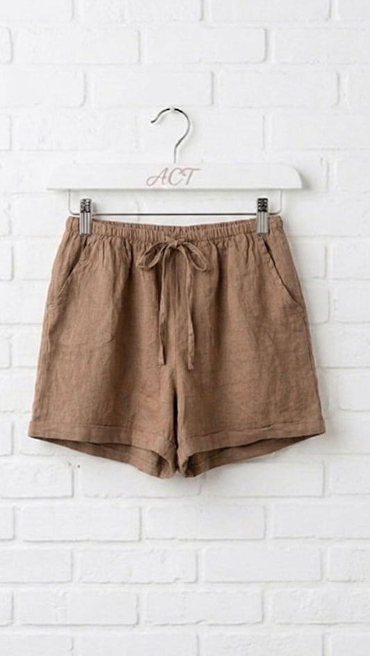 Pantalón corto de lino Aurora +5 colores
