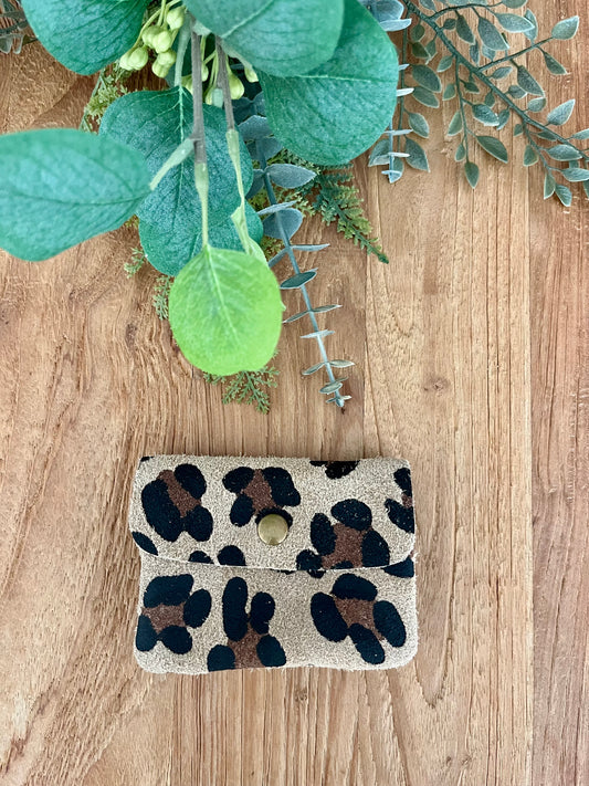 Small animal print coin purse