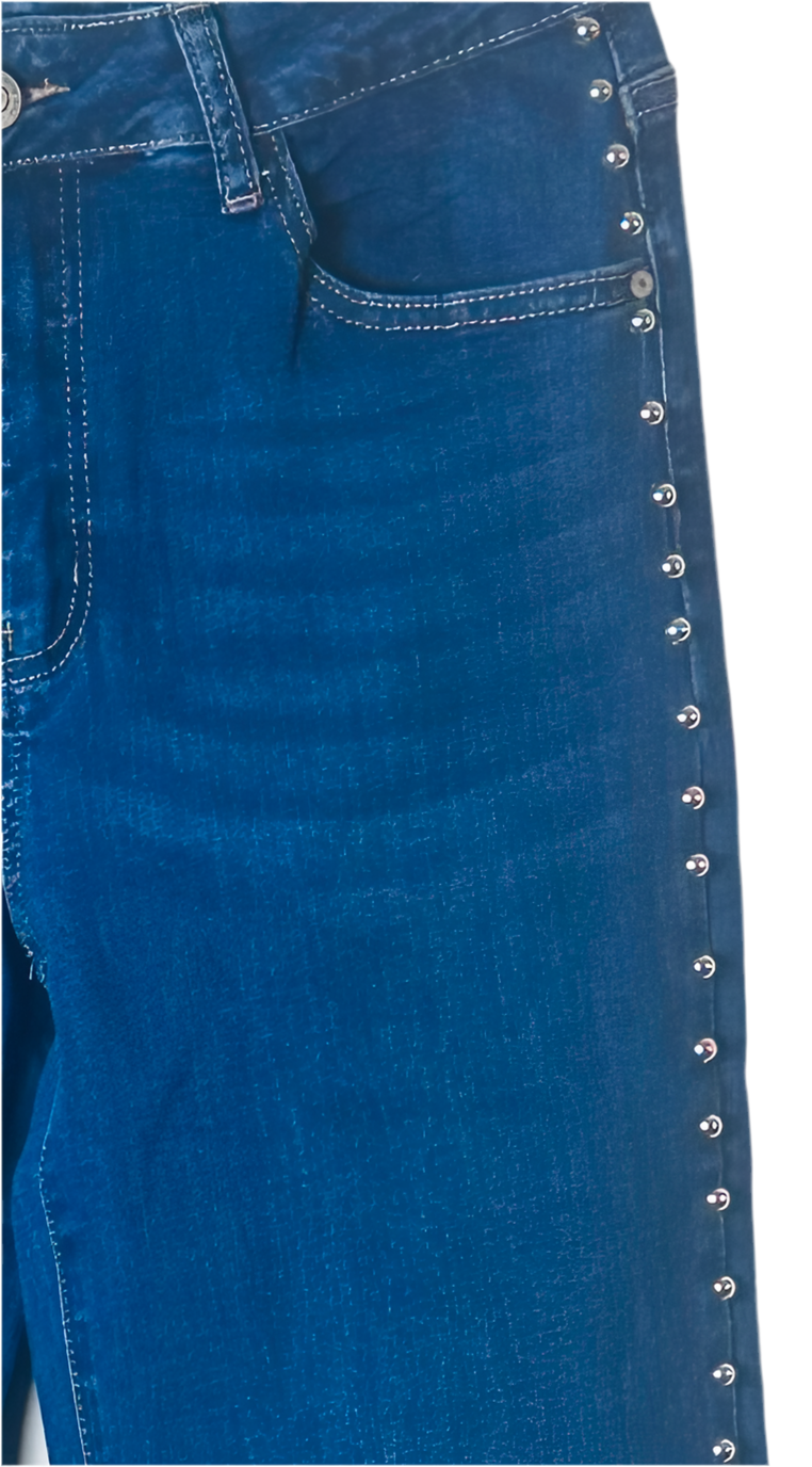 Pantalón denim kiss pink