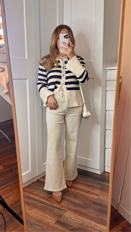 Cárdigan marina azul