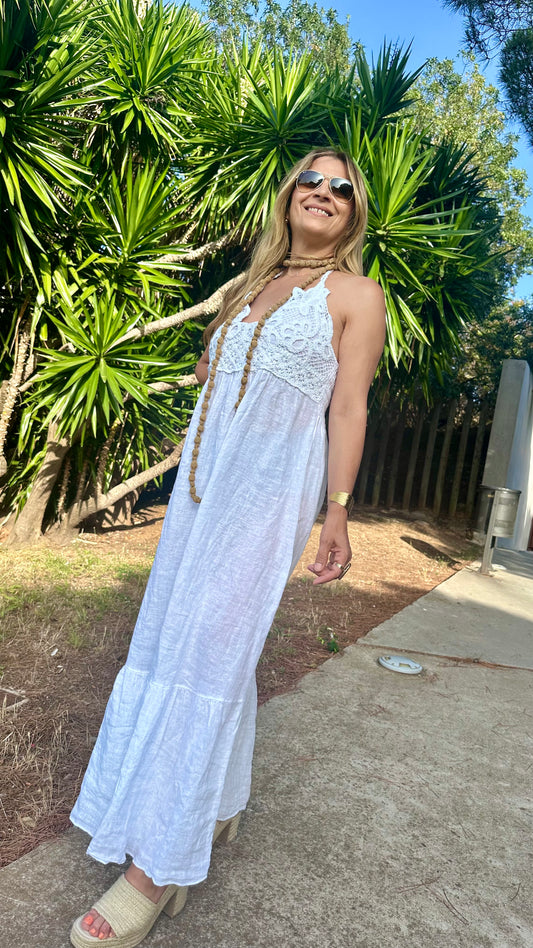Vestido white Ibiza
