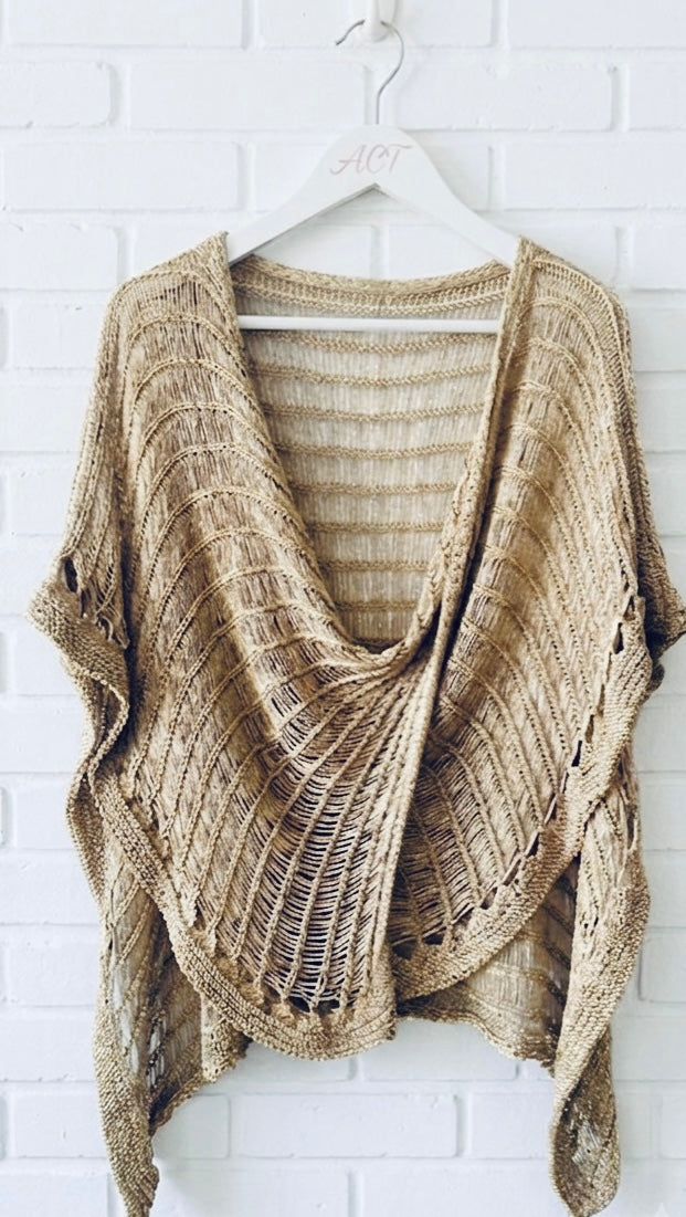 Poncho de hilo + 2colores