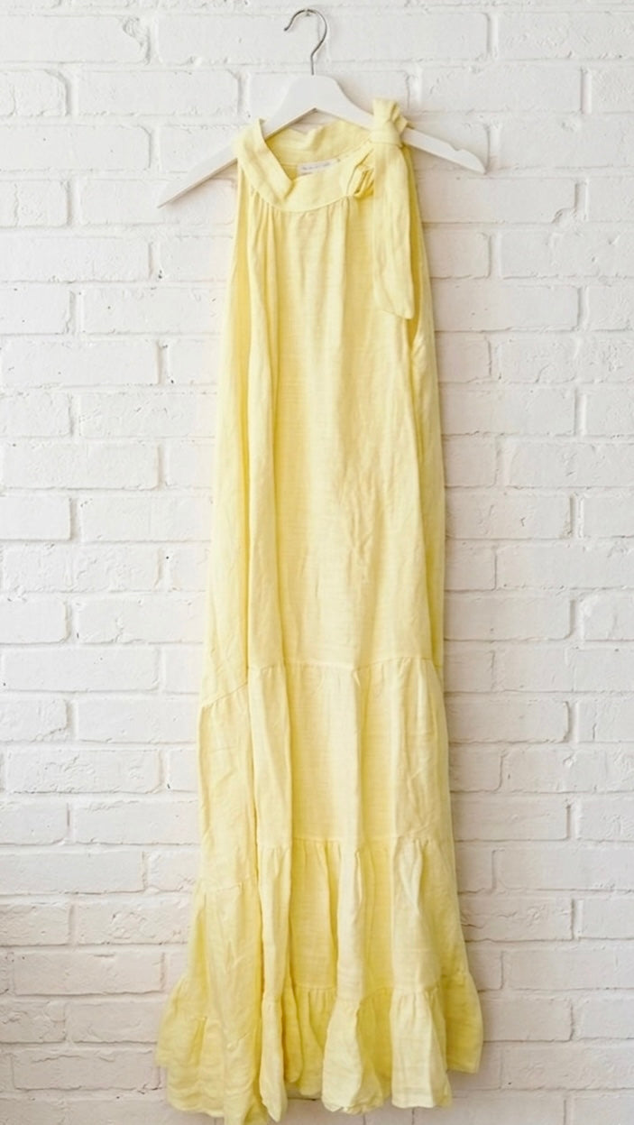 Vestido Maxi Halter de lino+ 6 colores