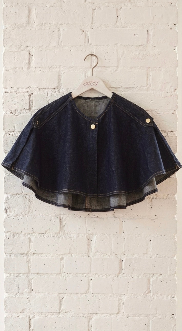 Chaqueta Vaquera Desmontable con Capa