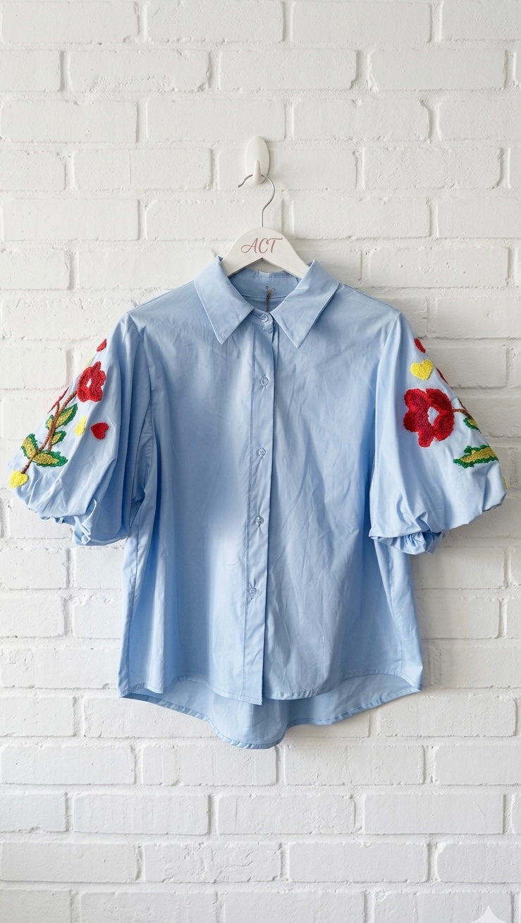 Camisa Amapola bordada+2 colores