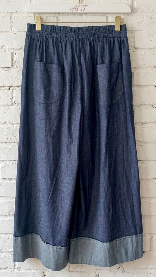 Pantalón cambray denim