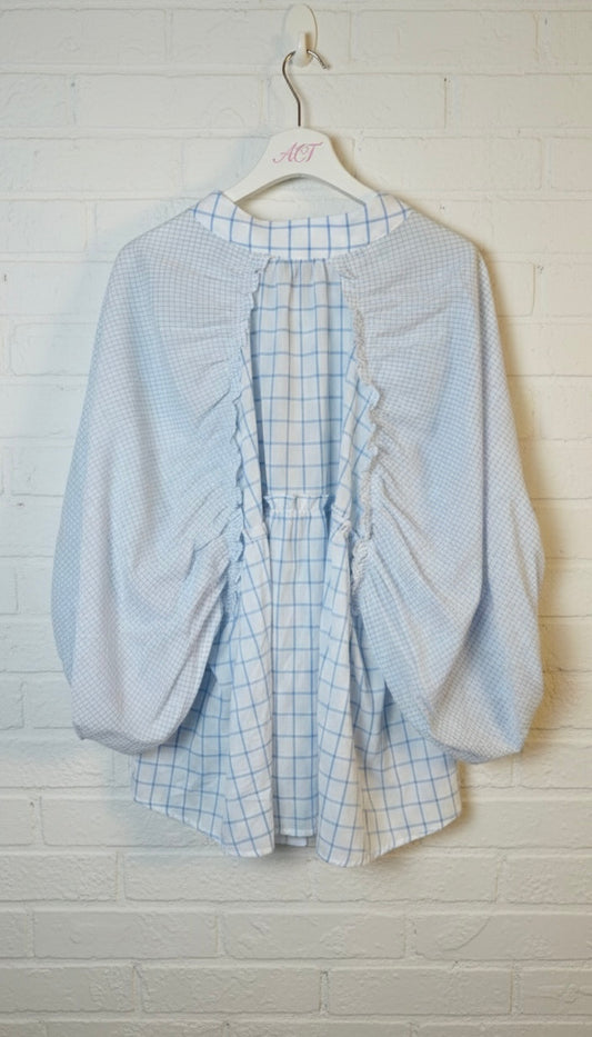 Blusa mix cuadros +1 color