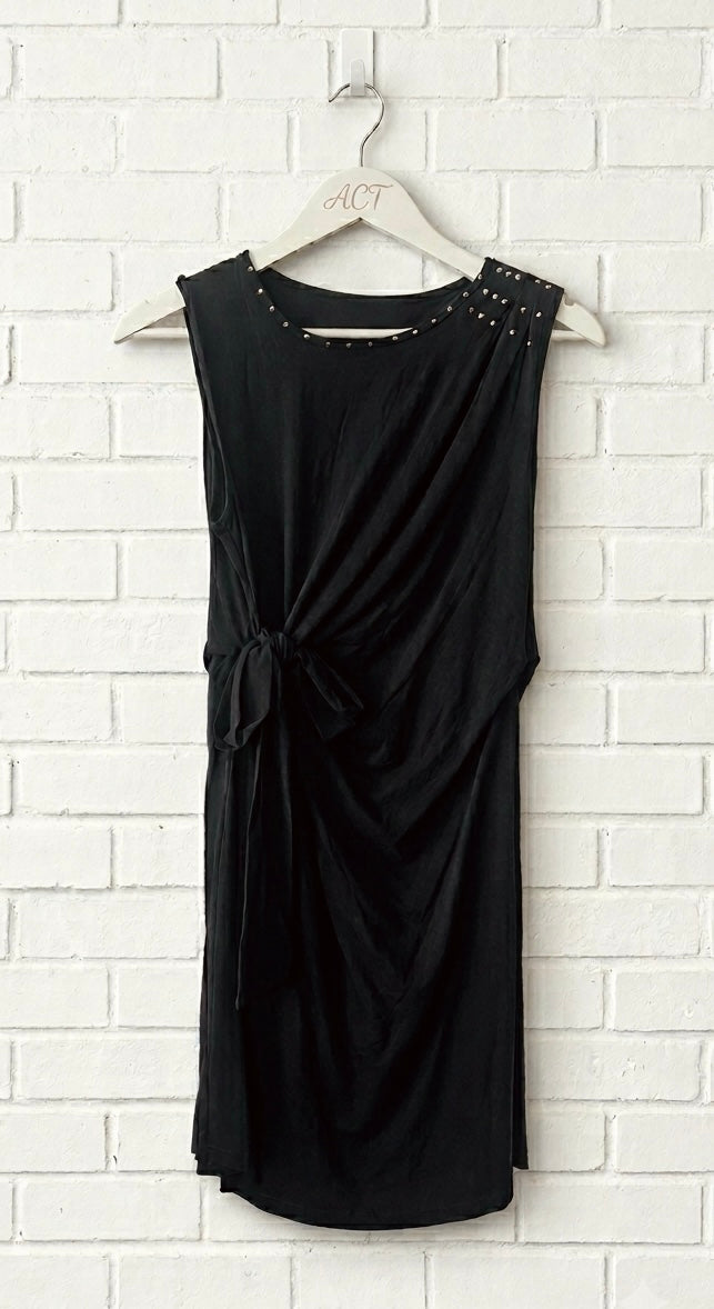 Vestido lazada con tachas +3 colores