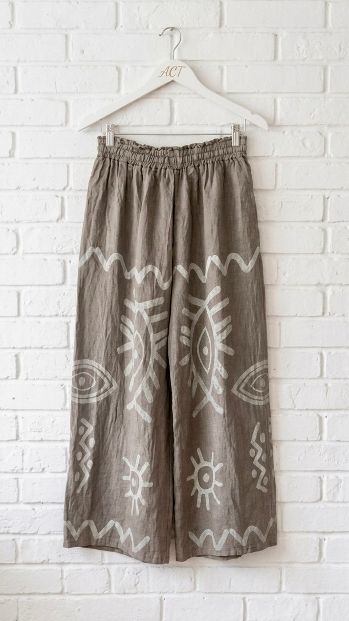 Pantalón boho ojo místico