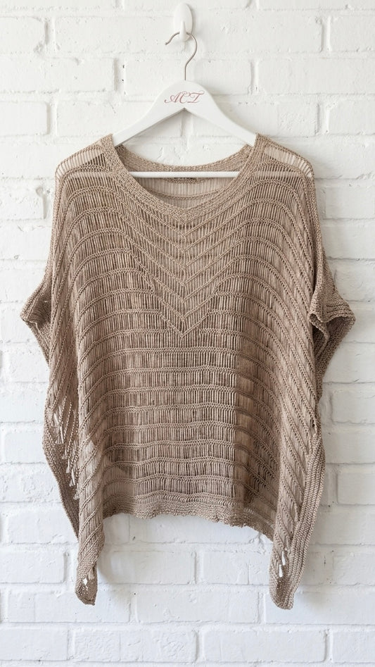 Poncho de hilo + 2colores