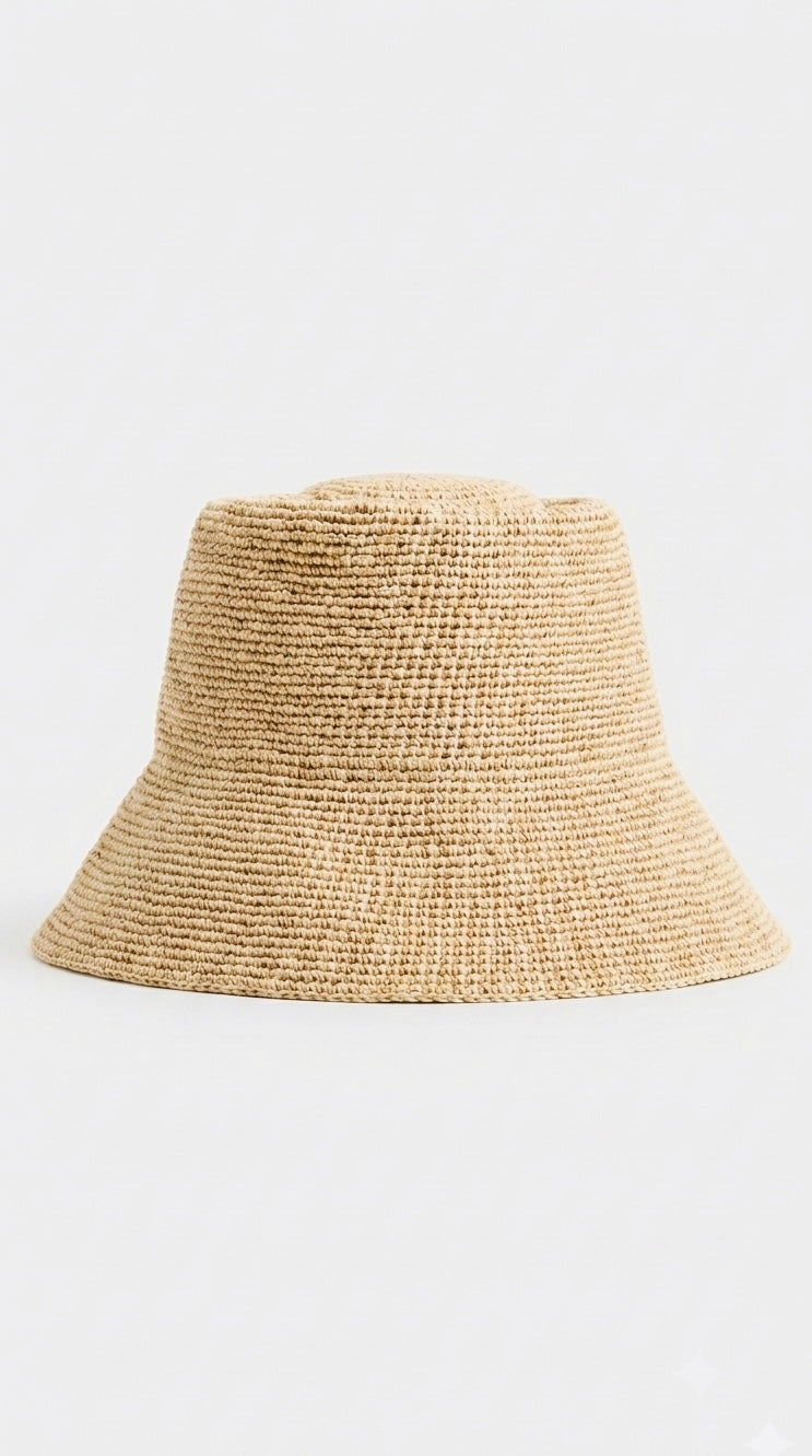 sombrero bucket efecto rafia +1color