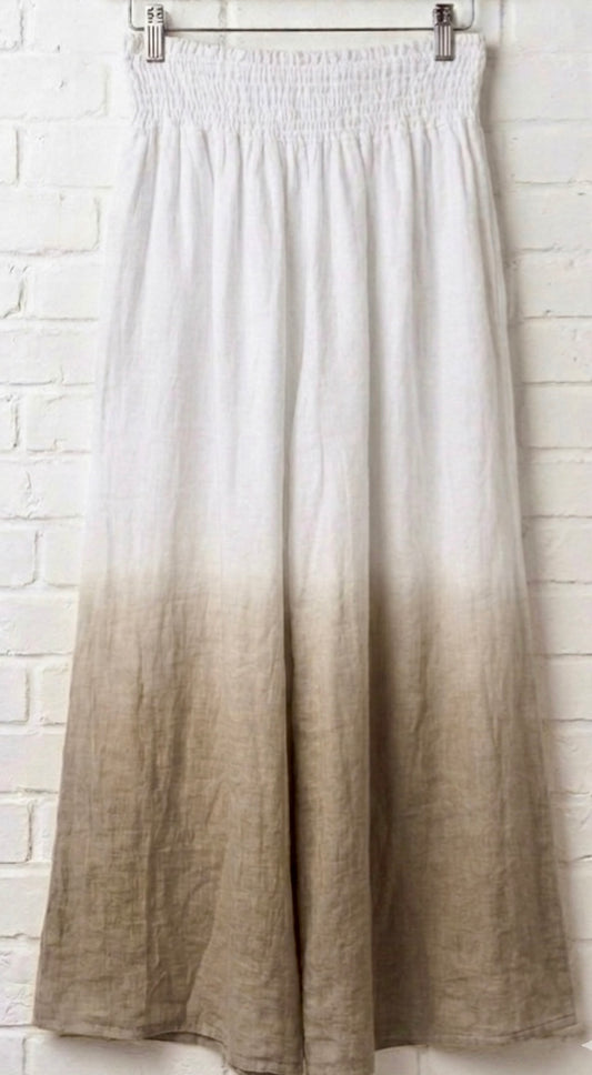 Pantalón de lino degradado +1 color