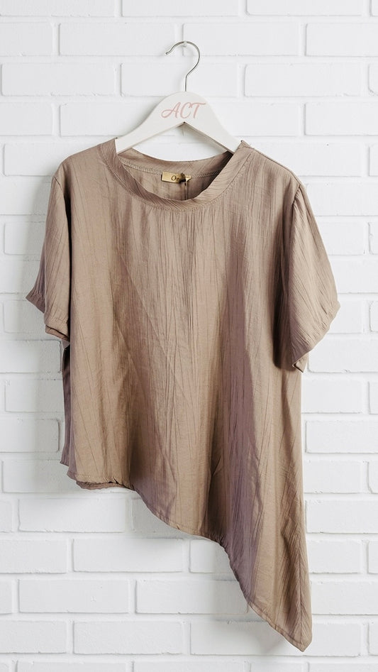 Camiseta Soft Asimétrica +2 colores