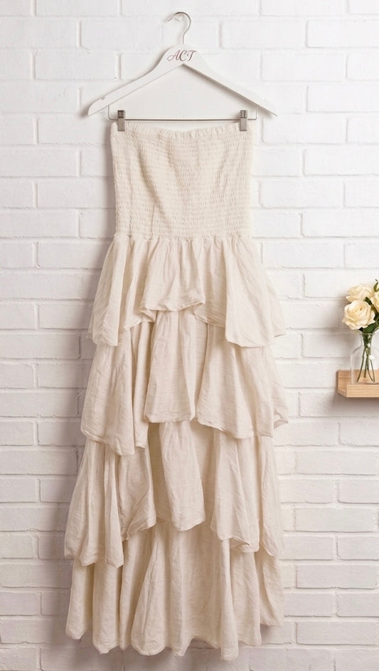 Vestido Maxi escote palabra de honor +8 colores