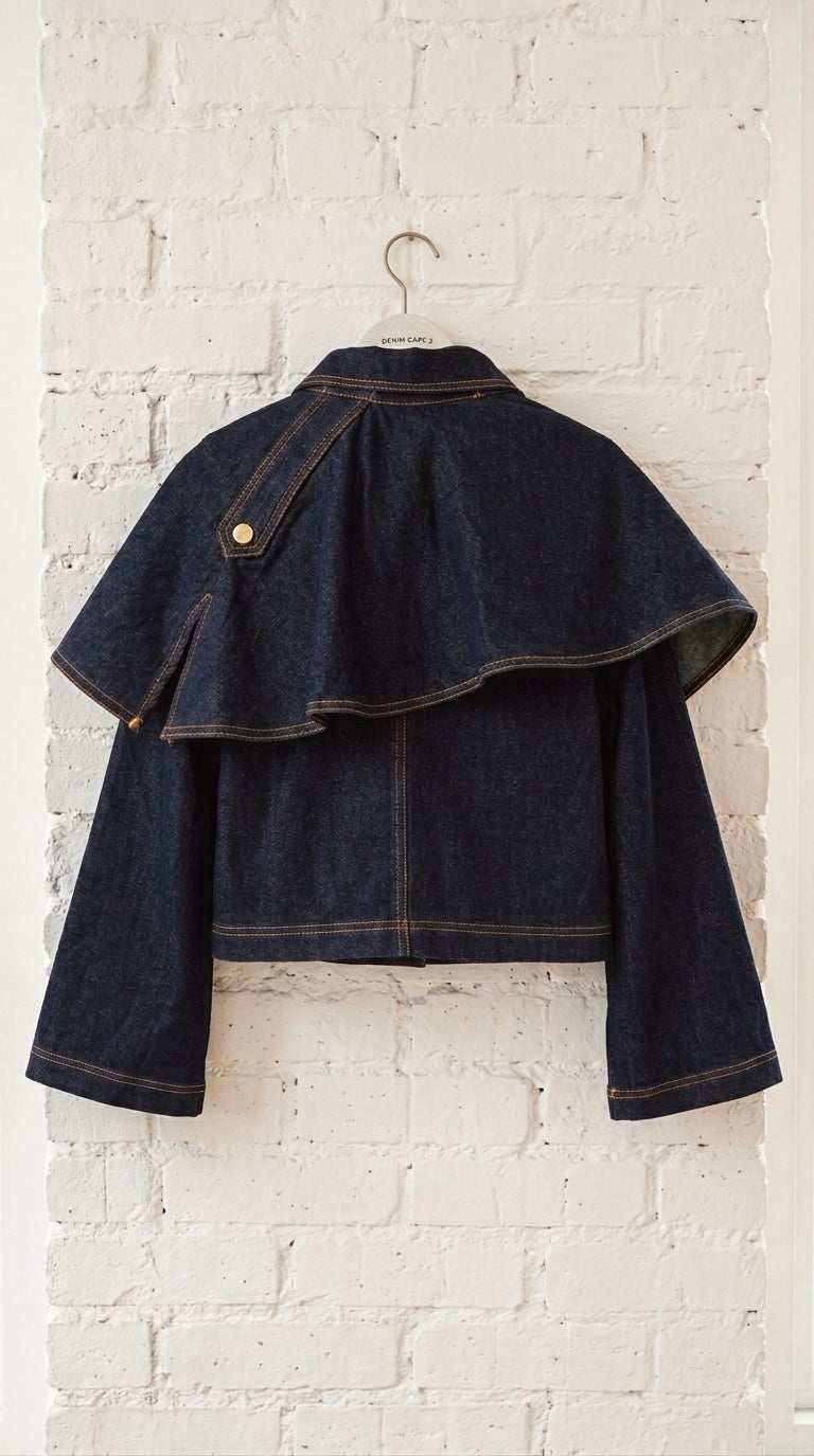 Chaqueta Vaquera Desmontable con Capa