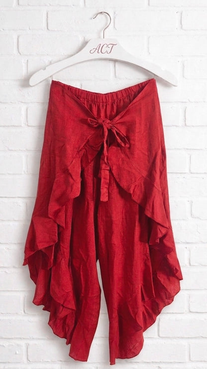 Pantalón pañuelo lino Aurora +9 colores