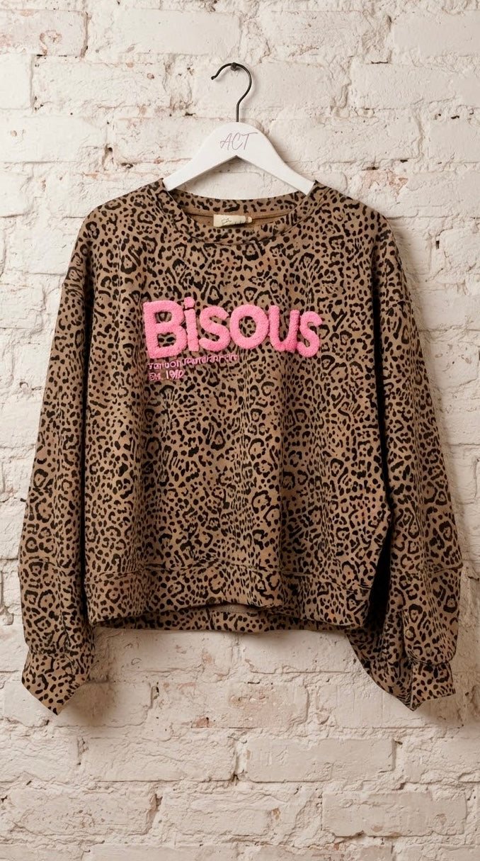 Sudadera Bisous Leopardo +1 color