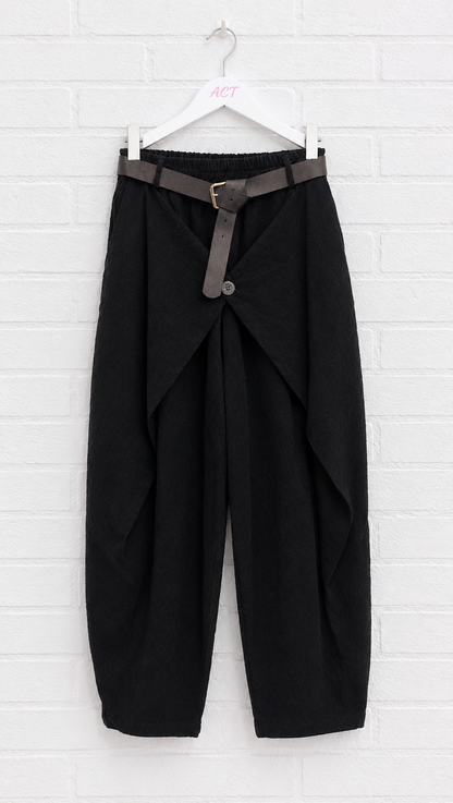Pantalón de Micropana Cruzado con Cinturón +2 colores