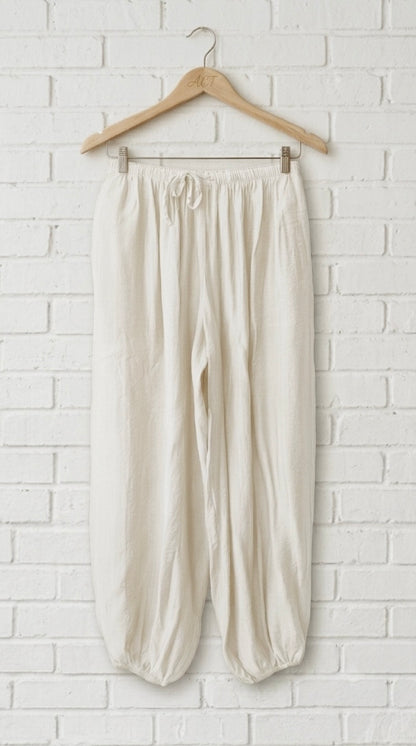 Pantalón bombacho de viscosa fluido +4 colores