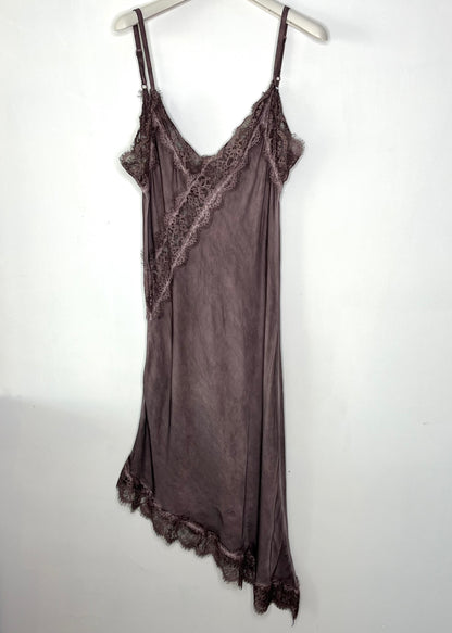 Vestido lencero pico +6 colores