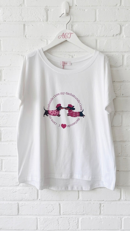 Camiseta amor salchicha