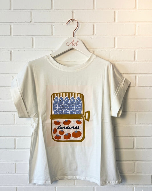 Camiseta sardines +1 color