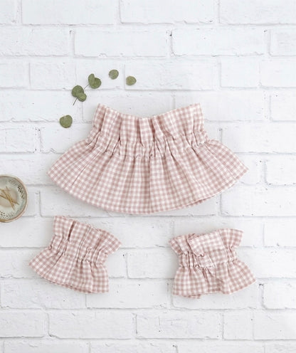 Conjunto de cuello y puños+1color