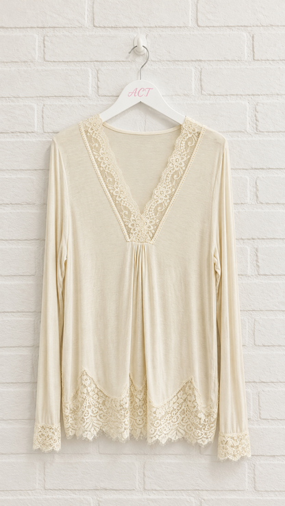 Lingerie-style T-shirt +5 colors