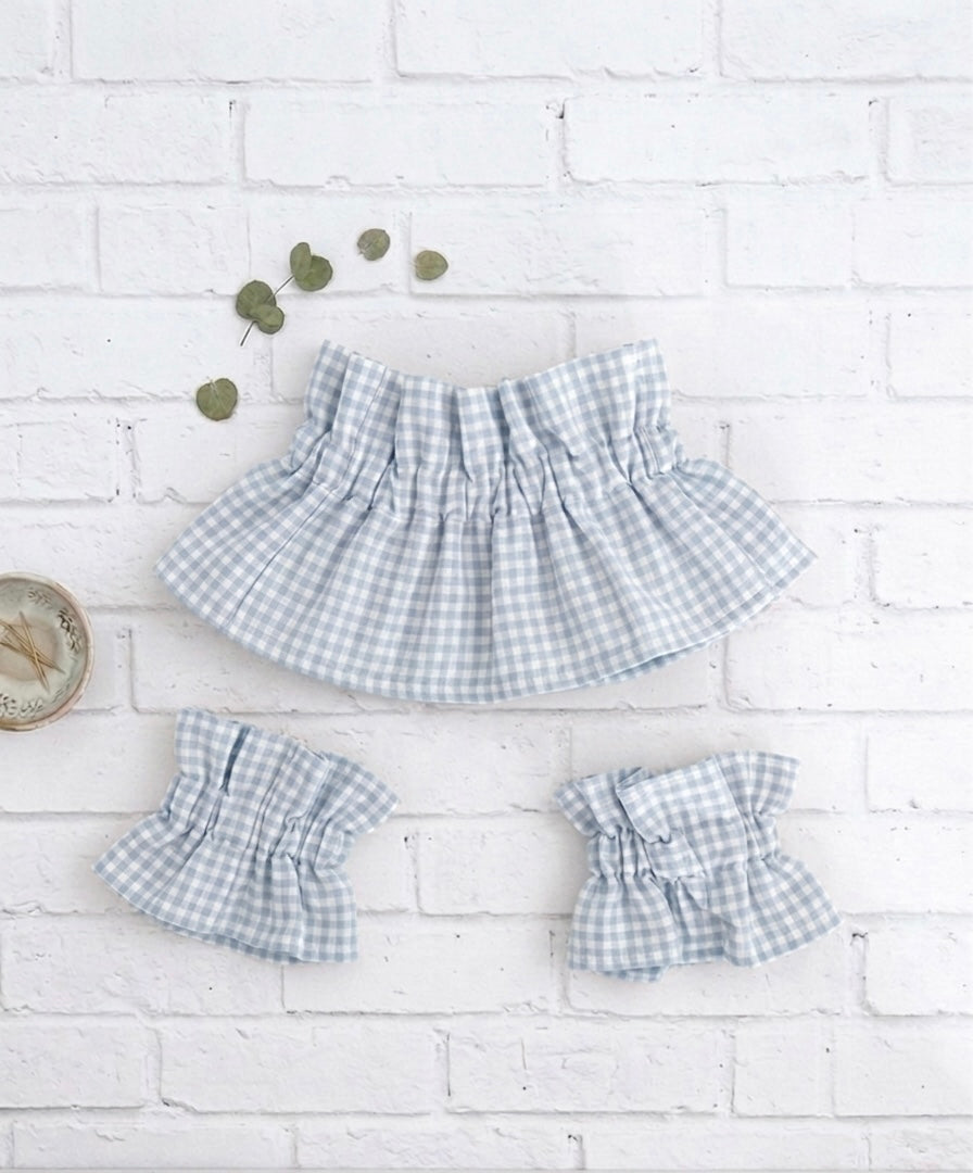 Conjunto de cuello y puños+1color