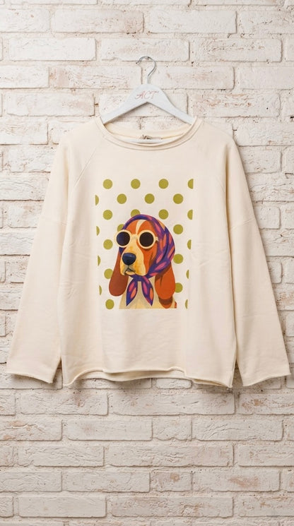 Sudadera Dog Topos