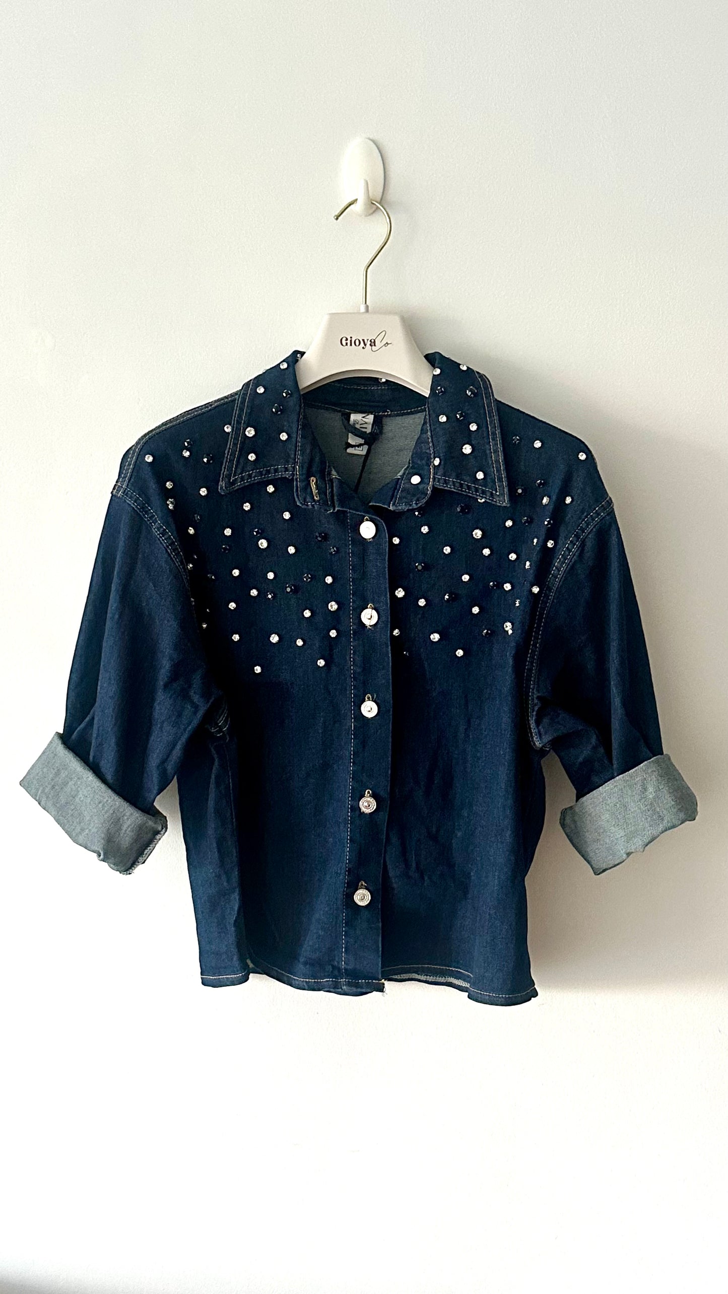 Camisa tejana pedrería