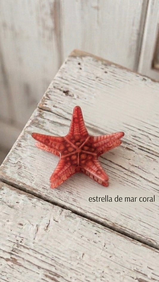 Pinza de pelo estrellita de mar +6modelos