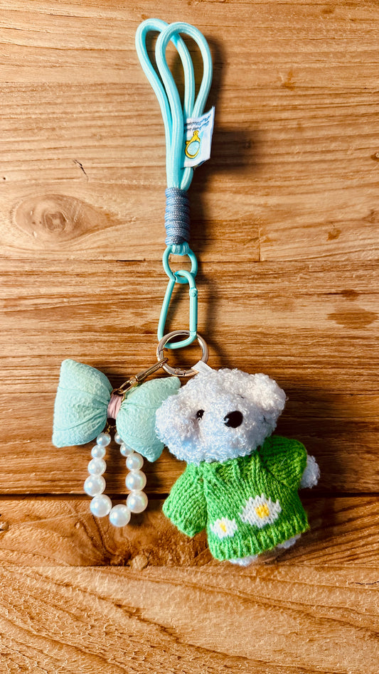 Llavero charm oso + 2 colores