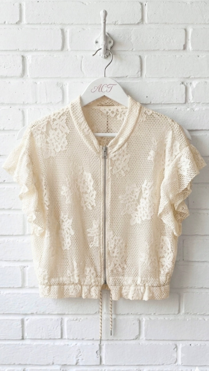 Chaqueta de encaje Floral +2 colores