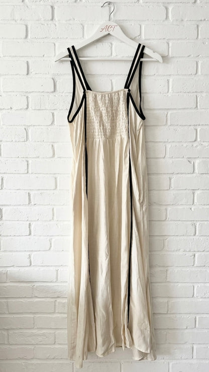 Vestido midi Lina con ribetes + 4 colores