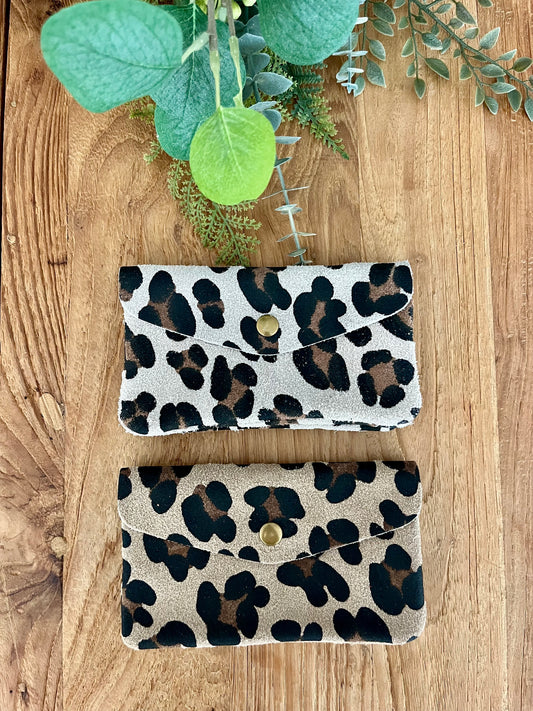 Large animal print wallet