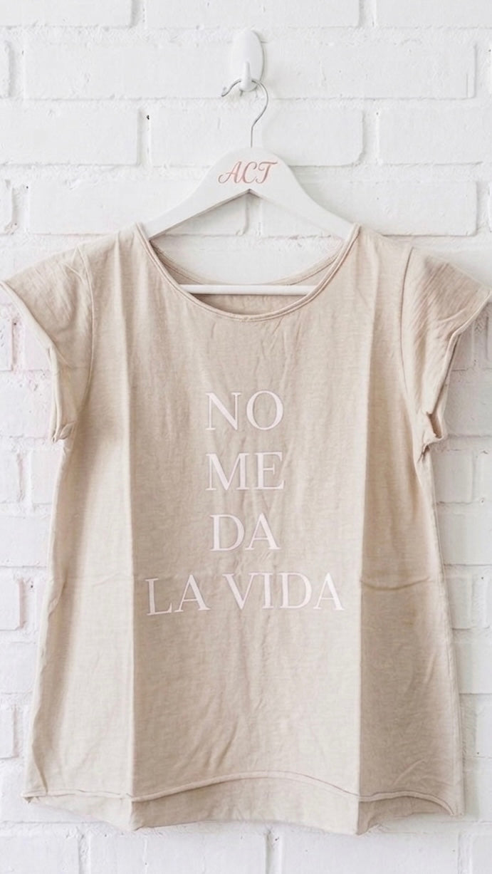 Camiseta no me da la vida +10 colores