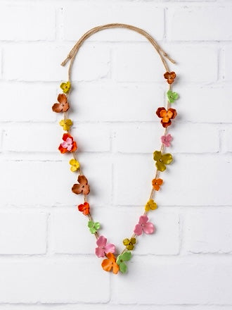Collar flores multicolor +2 colores