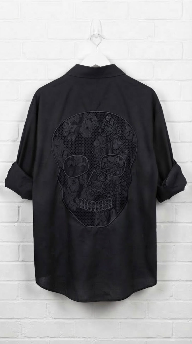 Camisa Catrina Encaje +2 colores