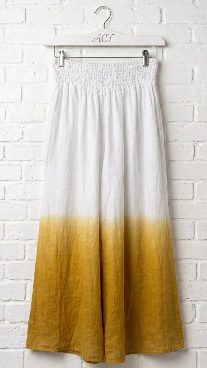 Pantalón de lino degradado +1 color