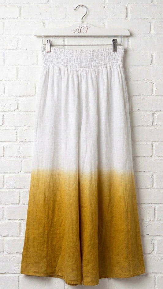 Pantalón de lino degradado +1 color