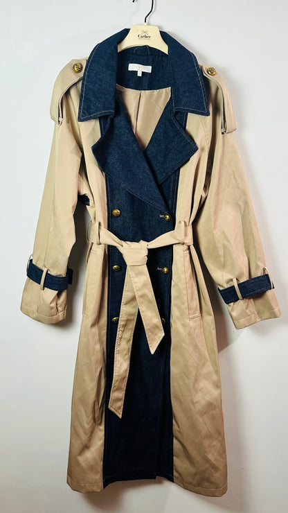 Gabardina larga Íngrid combi