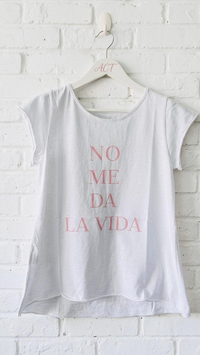 Camiseta no me da la vida +10 colores