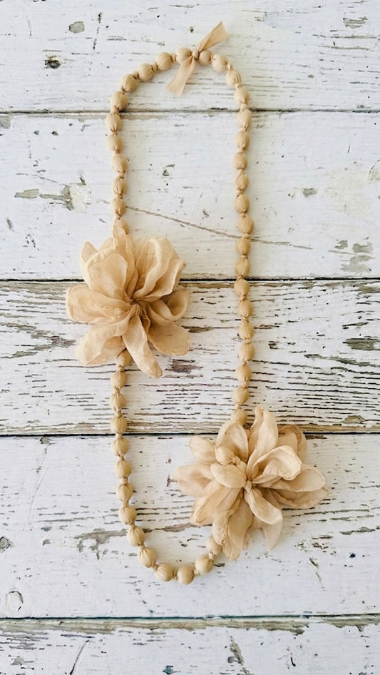 Collar bolas flores +7 colores