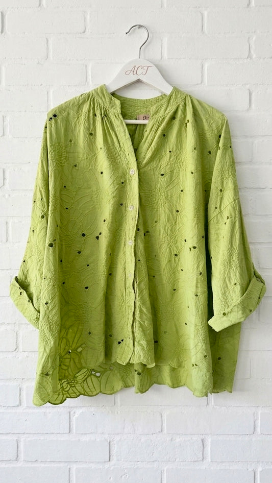 Camisa senda bordada +3 colores