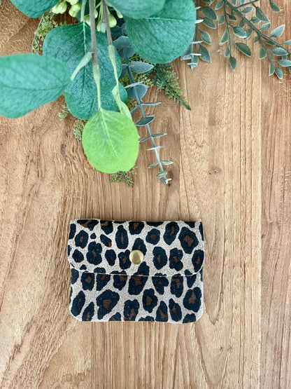 Small animal print coin purse