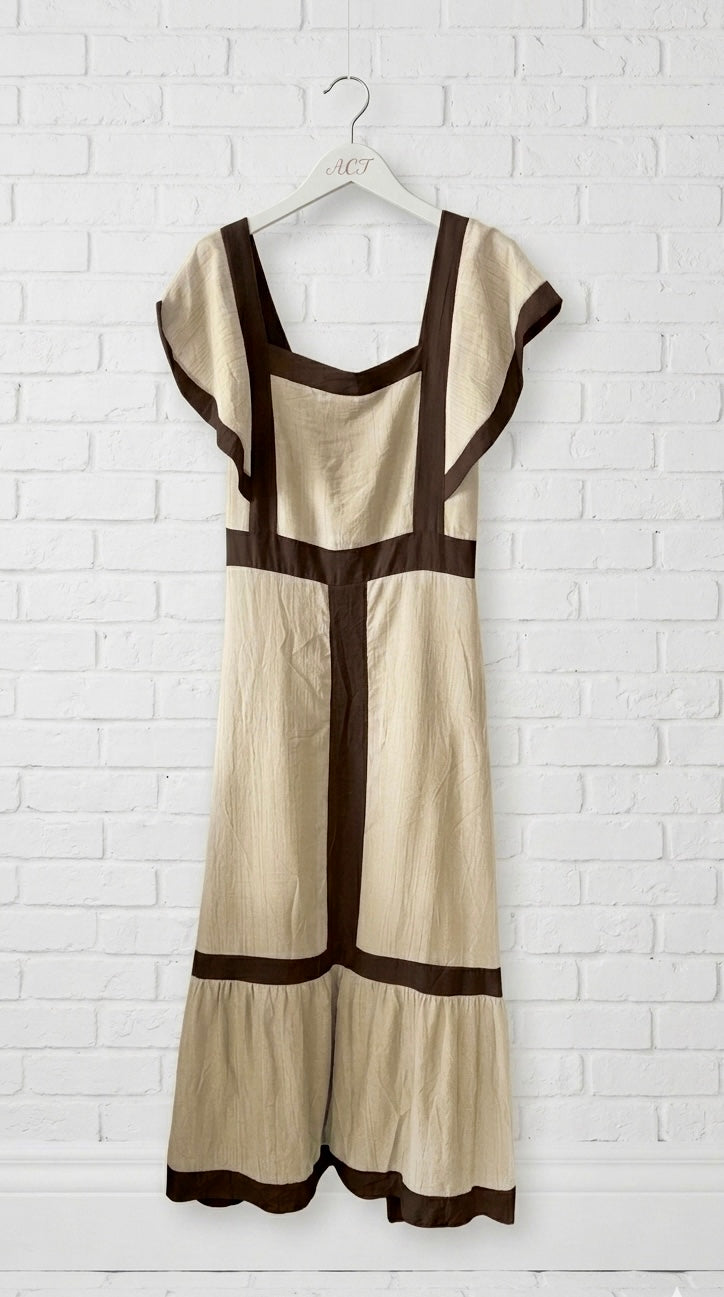 Vestido bicolor