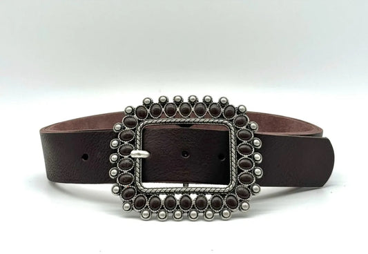 Cinturón marrón oscuro