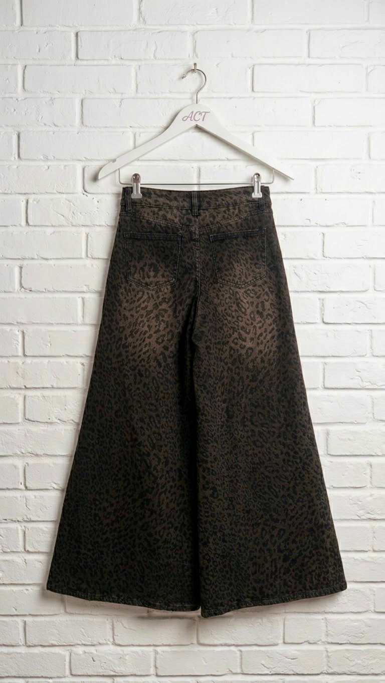 Jeans Marrón leopard